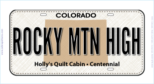 Rocky Mountain High License Plate
