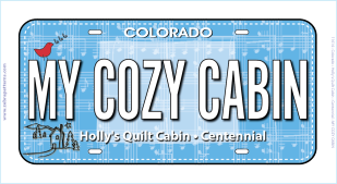 My Cozy Cabin License Plate