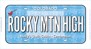 Rocky Mtn High License Plate
