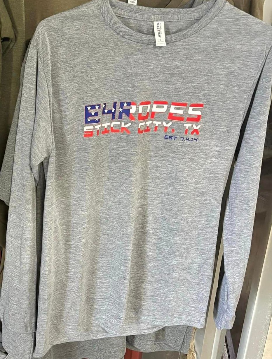 E4 Ropes Unisex T-Shirt, Color: Grey, Size: X-Large