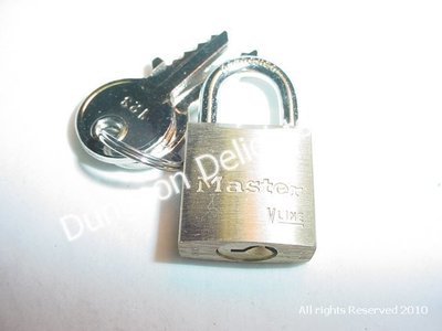 Master Lock Small Brass Bondage Locks, for all 1" and 1 1/2" wide shackles