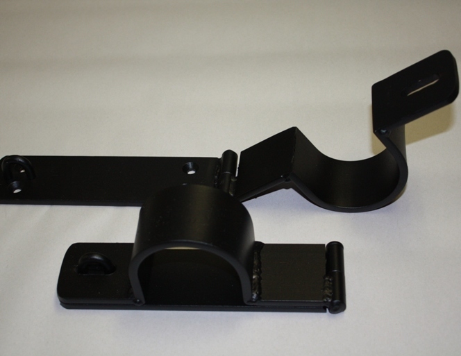 Wall Mounted 1/4&quot; Thick, 2&quot; Wide Metal Restraints, Shackle Dungeon Irons Set