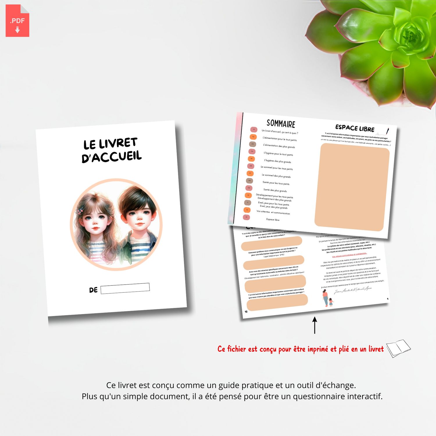 Mon livret d'accueil - Assistante maternelle questionnaire Mon livret d'accueil - Assistante maternelle questionnaire