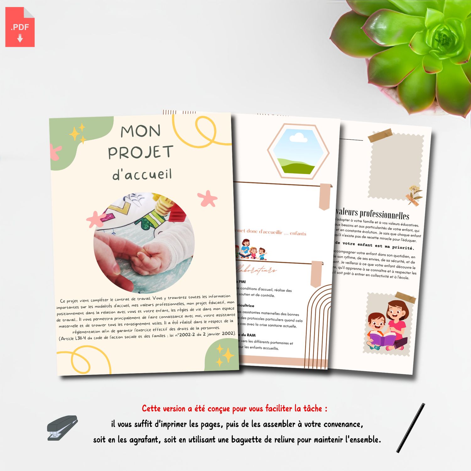 Template Canva - Votre projet d'accueil canva clé en main.