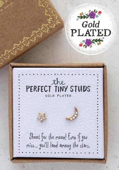 Perfect Tiny Studs -Star and Moon