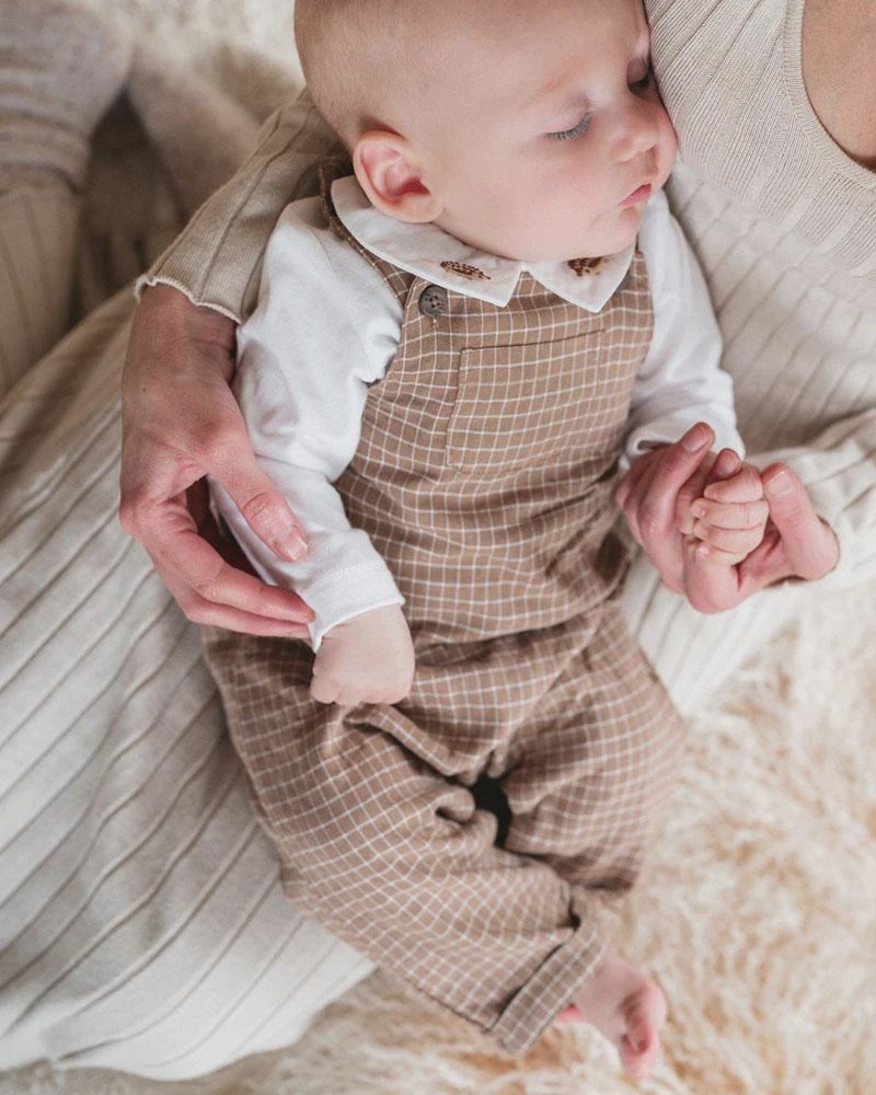 Oliver check overalls