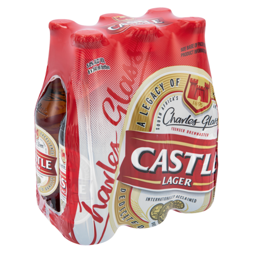 Castle Lager Bottle 330ml - 6 Pack