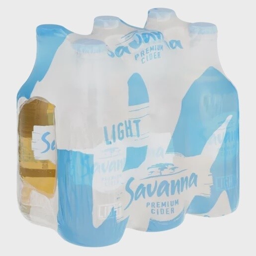Savanna Lite Cider (3% alc.) 330ml - 6 Pack