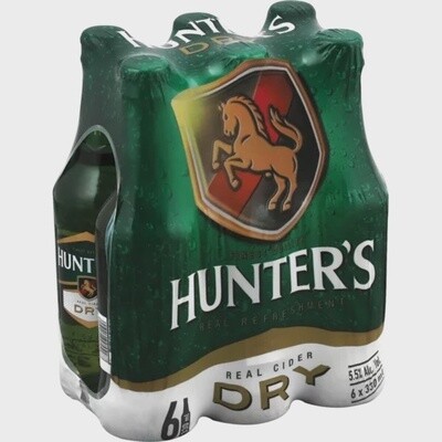 Hunters Dry Cider 330ml - 6 Pack