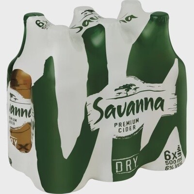 Savanna Dry (5.5% alc.) 330ml - 6 Pack