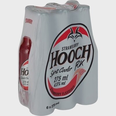 Hooch Strawberry 275ml 6 Pack
