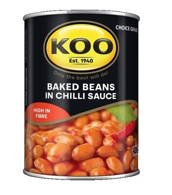 Koo Baked Beans in Chilli Sauce 420g