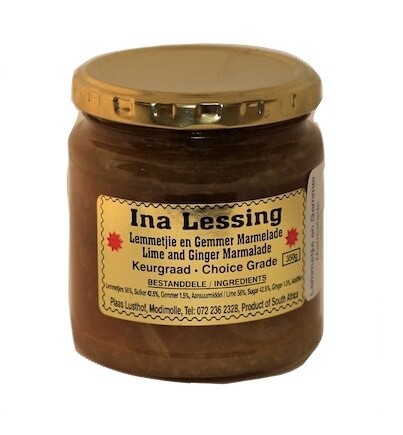 Ina Lessing Jam Lime &amp; Ginger Marmalade 300ml