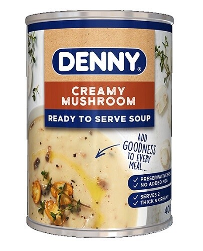Denny Ready to Serve Soup - Mushroom 400g