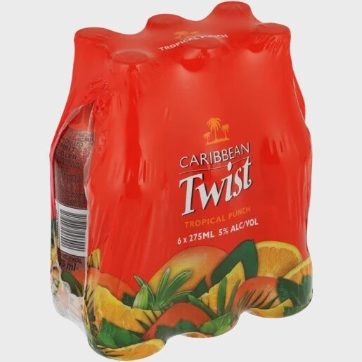 Caribbean Twist Tropical Punch 275ml 6 pack