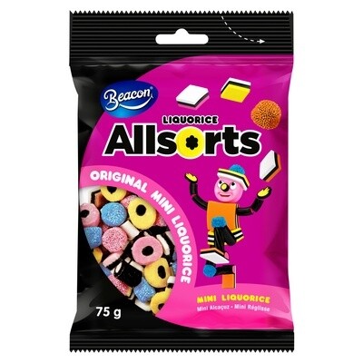 Beacon Liquorice Allsorts, Size: 75g