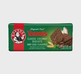 Bakers Tennis Biscuits - Choc Mint 200g