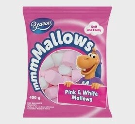 Beacon Mmmmallows Pink &amp; White 400g