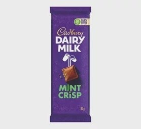 Cadbury Mint Crisp Slab 80g