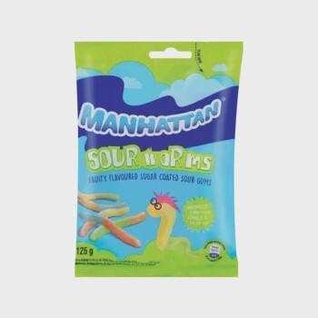 Manhattan Sour Worms 125g