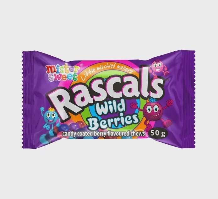 Mister Sweets Rascals - Wild Berries 50g