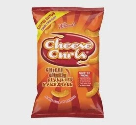 Willards Cheese Curls Chilli Cheese 150g