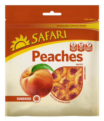 Safari Dried Fruit Peach (pre-packed) 500g