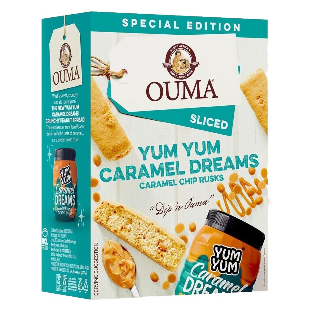 Ouma Rusk Caramel Dream Sliced 450g