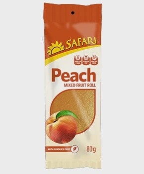 Safari Fruit Roll Peach 80g