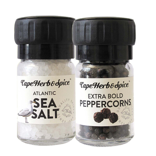Cape Herb Twin Pack Salt &amp; Pepper Grinder 75g/30g