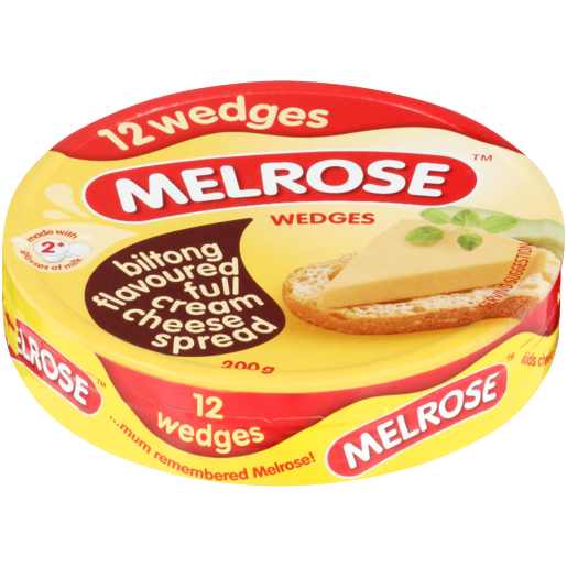 Melrose Cheese Wedges - Biltong 200g
