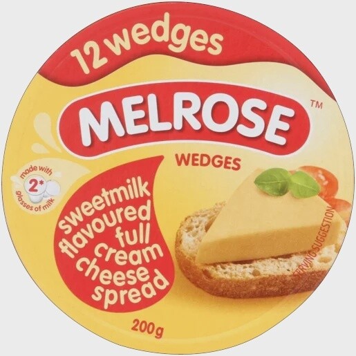 Melrose Cheese Wedges - Sweet Milk 200g
