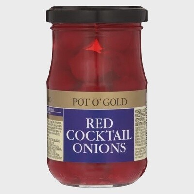 Pot O&#39; Gold - Red Cocktail Onions 200g Jar
