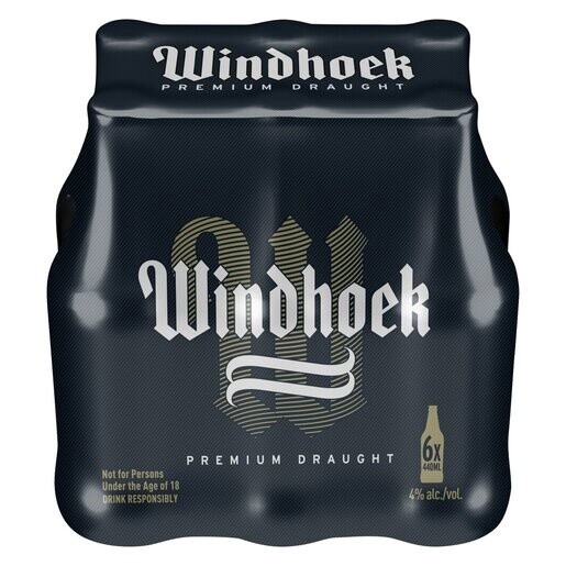 Windhoek Draught 440ml - 6 Pack