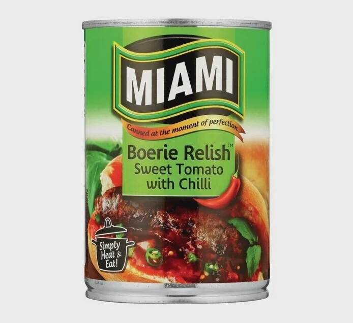 Miami Boerie Relish - Sweet Tomato with Chilli 450g