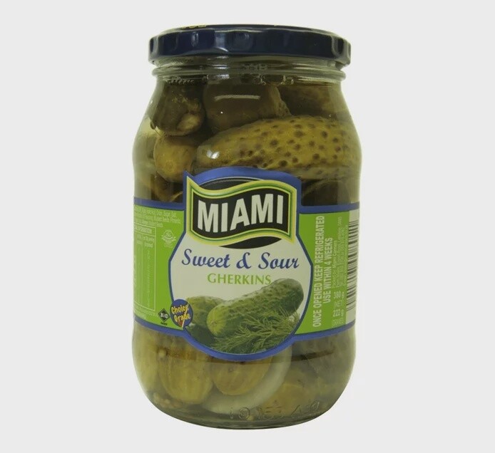 Miami Pickles - Sweet & Sour Gherkins 380g