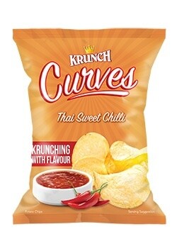 Krunch Curves Chips - Thai Sweet Chilli 125g