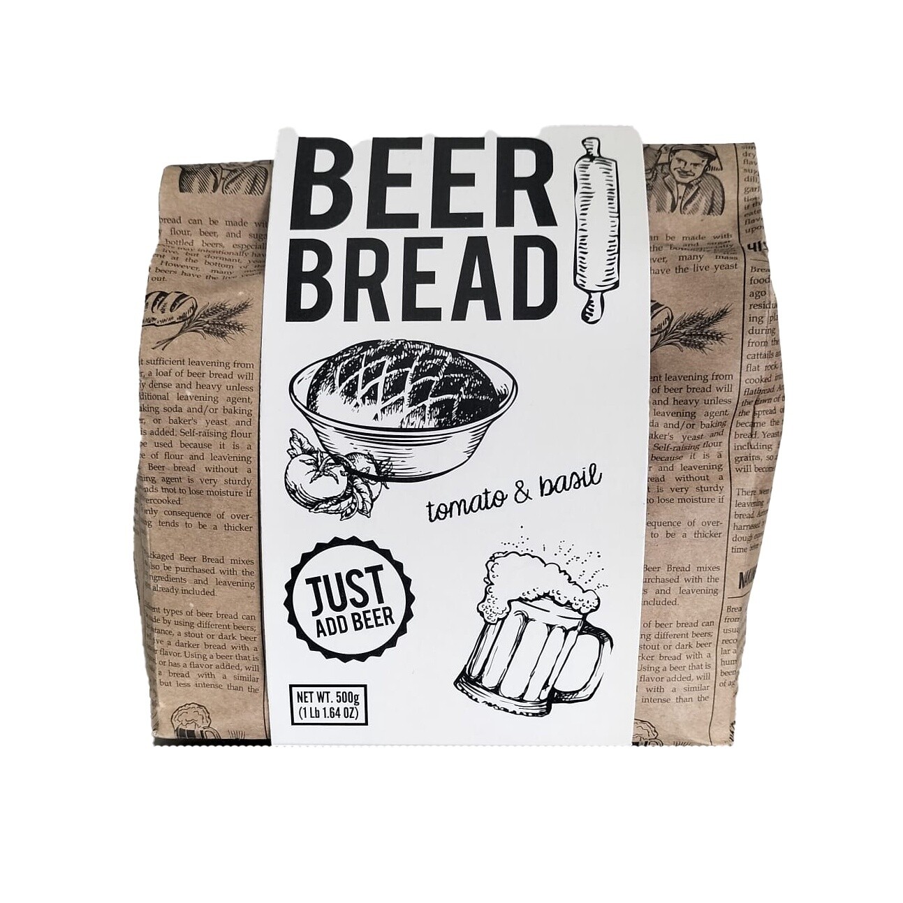 Cape Herb Eat Art Beer Bread - Tomato & Basil 500g