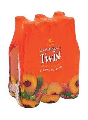 Caribbean Twist Peach Paradise 275ml 6 pack