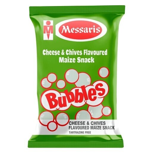 Messaris Bubbles Cheese &amp; Chives 100g