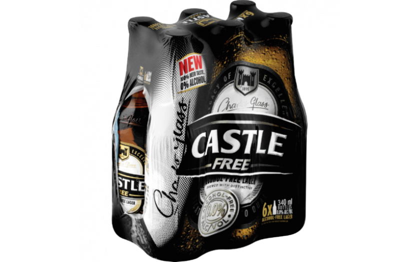Castle Free - Non - Alcohol Free 6 Pack, Size: 340ml Bottles