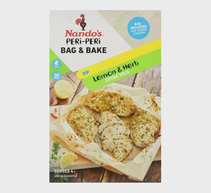 Nando&#39;s Bag and Bake - Lemon &amp; Herb 20g Sachet