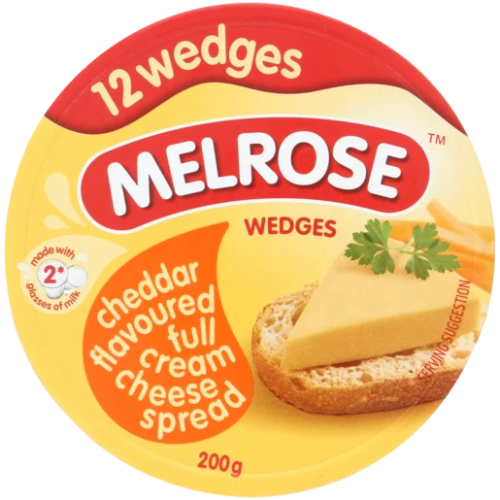 Melrose Cheese Wedges - Cheddar 200g