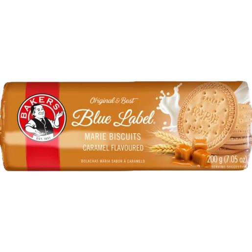 Bakers Marie Biscuits - Caramel 200g