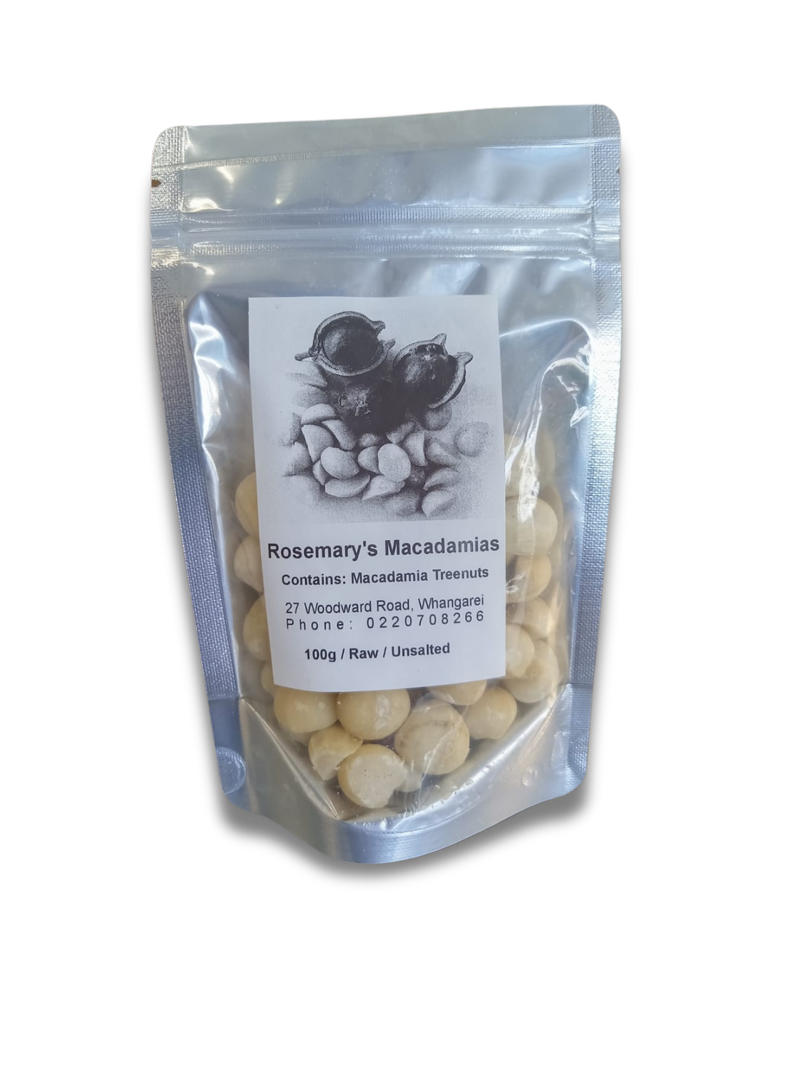 Rosemary&#39;s Macadamias 100g - Plain