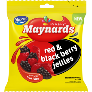 Maynards Red &amp; Black Jellies 75g