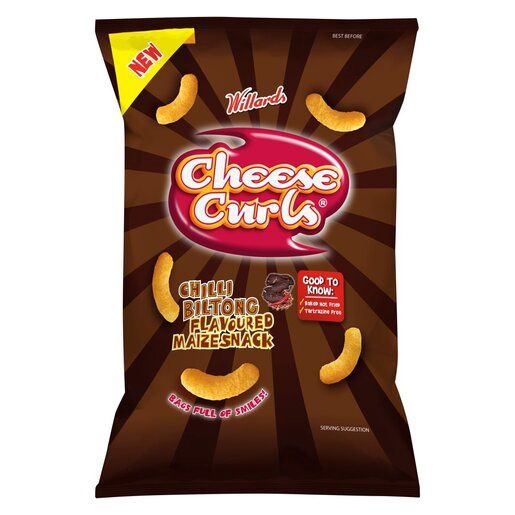 Willards Cheese Curls - Chilli Biltong 90g