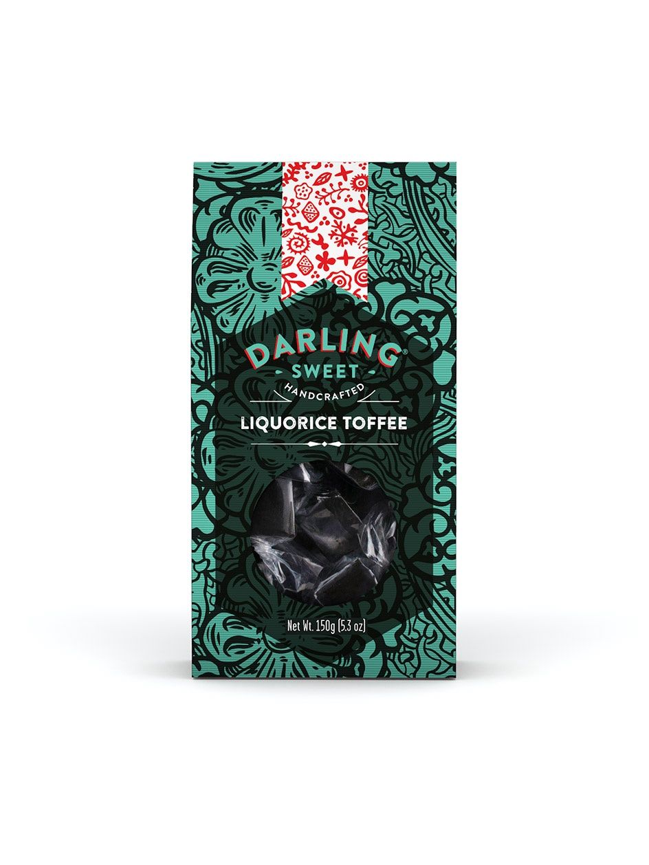 Darling Sweets Liquorice Toffee, Size: 150g