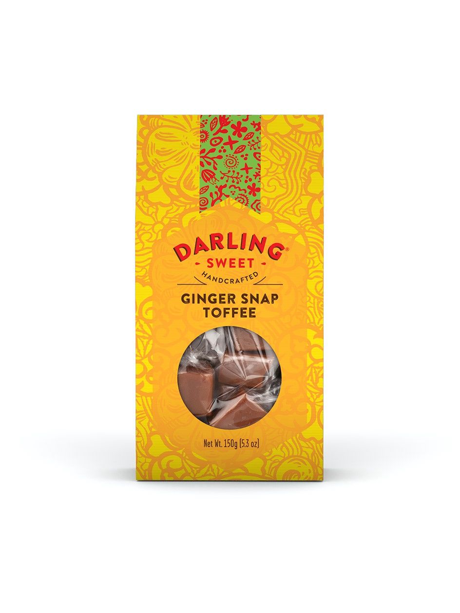 Darling Sweets Ginger Snap Toffee, Size: 150g