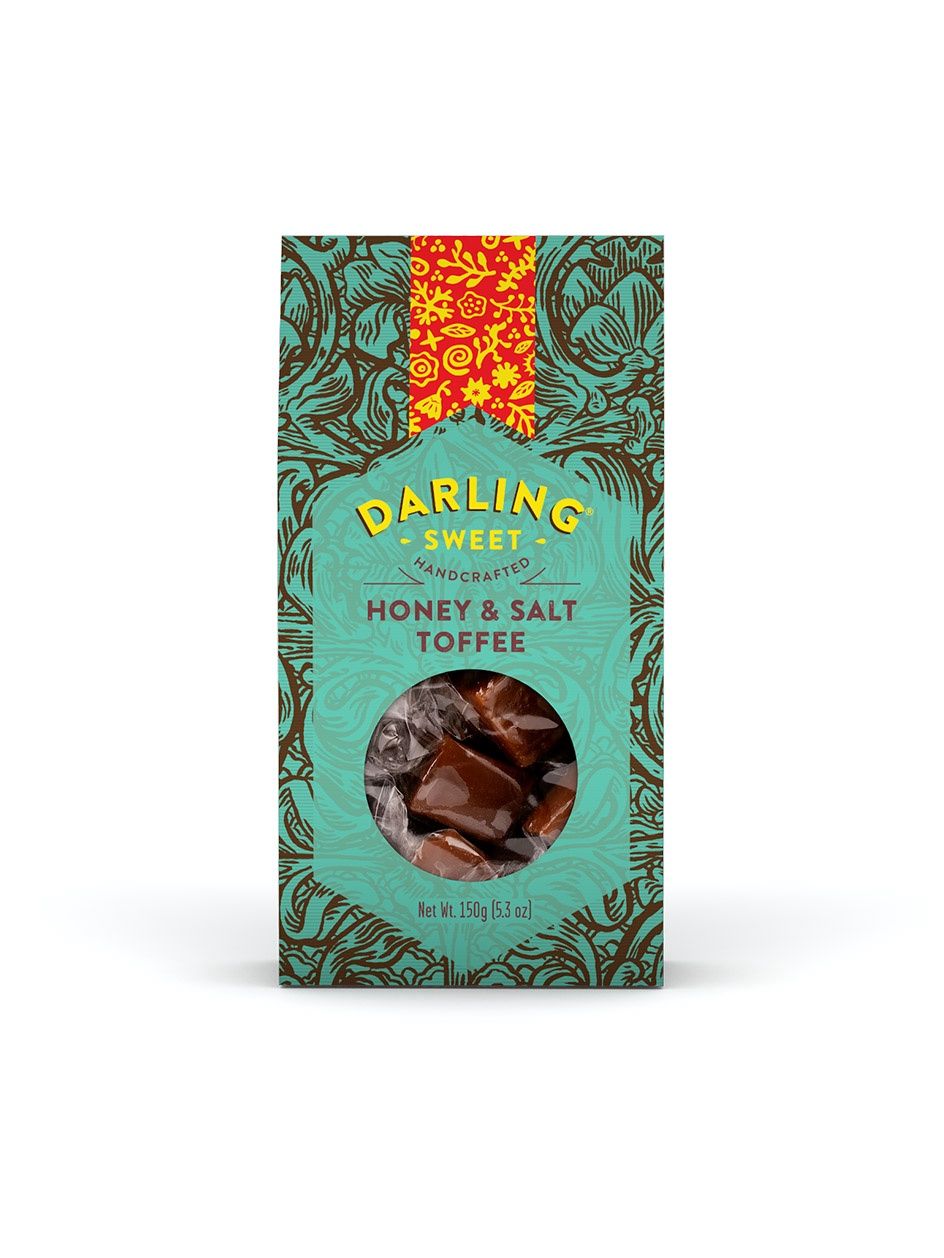 Darling Sweets Honey &amp; Salt Toffee, Size: 150g